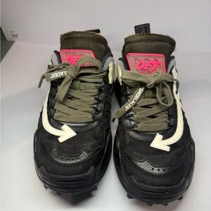 Off-White Black and Olive Sneakers